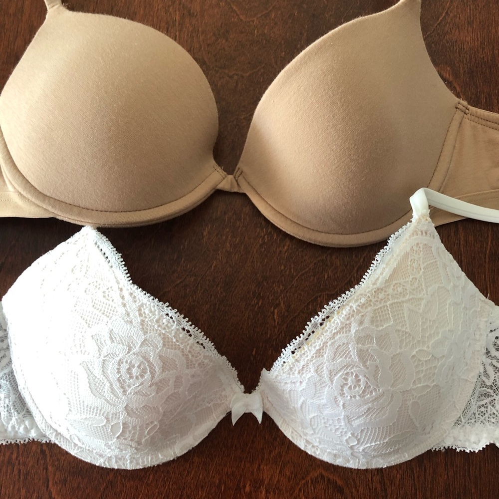Two pairs of bras